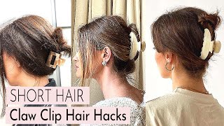How To: Cute Claw Clip Hairstyles For Short Hair