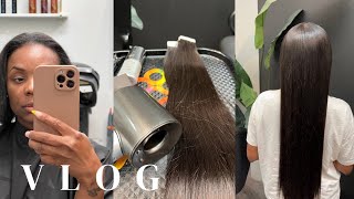 Tape In Hair Install & Review: I Tried Tape In Hair Extensions For The First Time| Precious & Ronnie