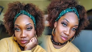 So Natural! Ombre Kinky Curly Headband Afro Wig | Nia Wigs
