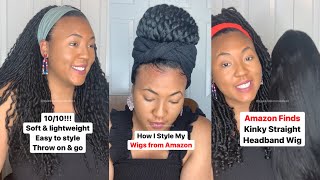Wig Try On Haul From Amazon! Best Hair From Amazon Review & Unbox With Me