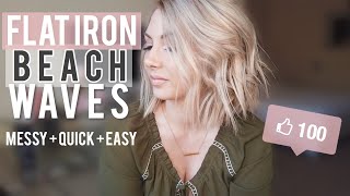 Beach Waves Hair Tutorial With A Flat Iron | Life With Lilly