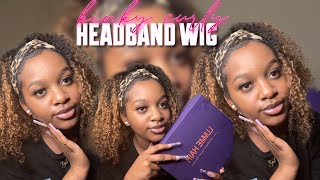 Kinky Curly Headband Wig Ft. Luvmehair!