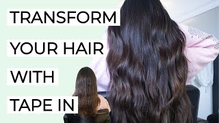 Tape In Hair Extensions Transformation