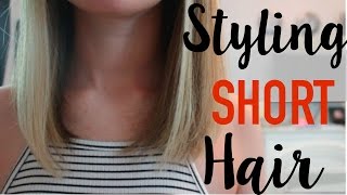 Hair Routine: Styling My Short Hair {Lob Cut}