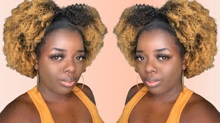 Blonde Afro Kinky Headband Wig! | Easy And Affordable | Ft. Ywigs