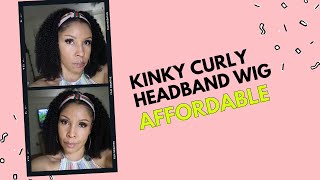 Kinky Curly Headband Wig -- My Quality Hair