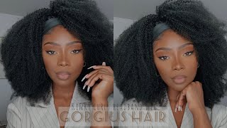 *What Wig?* Gorgius Hair Natural Afro Curly Headband Wig | Beginner Friendly | Jayla Sweet