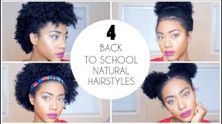 4 Easy Back To School Natural Hairstyles For Short Hair