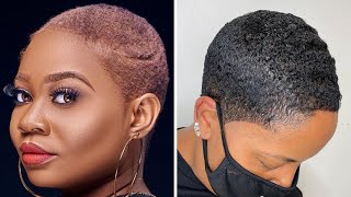 60 Most Captivating Short Hairstyles/Haircuts For Black Matured Women | Best Wavy Cuts, Twa & Baldie