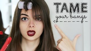 How To Tame Bangs | Styling Tips