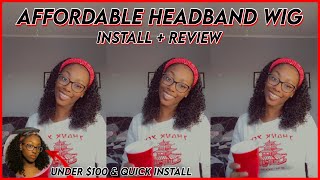 Affordable Headband Wig Install + Review | Original Hair