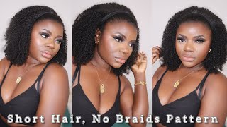 No Braid Pattern, Very Short Hair Transformation Ft. Amazing Beauty Hair Extensions | Dilias Empire.