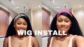 No Spray, No Adhesive | Headband Wig Install Ft. Tinashe Hair + How To Style | Joellamazvita