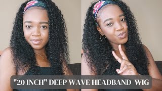 Inches Sis! • Amazon "20Inch" Deep Wave Headband Wig Review