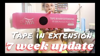 Tape In Hair Extensions | Amazon Suyya 7 Week Update  | Everything You Need To Know About Tape Ins