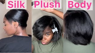 How To: Wet Wrap | Wash And Set | Flatiron Relaxed Hair.