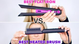 $500 Flat Iron Vs $50 Heated Hair Brush!