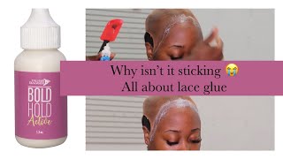 How To Use Lace Glue | Laying And Applying Lace Wig Glue Here Is How To Make It Stick ￼