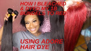 #Dyeing Bundles Red & Closure Red | Adore Crimson | Custom Color Request