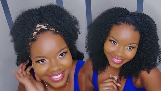 Natural Hair Vibes! 3C/4A Afro Kinky Curly Headband Wig Ft. Eayon Hair