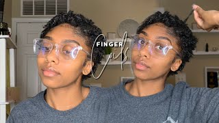 Hair| Styling My Short Hair/Twa! | Defined Finger Coil On 4B/4C Hair