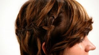 How To Waterfall Braid Short Hair | Short Hairstyles