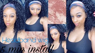Headband Wig | No Glue No Lace | Easiest Wig Install Ever |  Ft. Vvihair