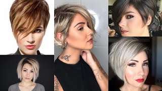 Super Gorgeous And Ideal Homecoming Short Haircut And Short Hairstyles For Beautiful Ladies ,♥️♥️