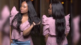 Bundles & Closure Giveaway + Ali N Go 7A Body Wave Review | @Meekfro | Chade Fashions