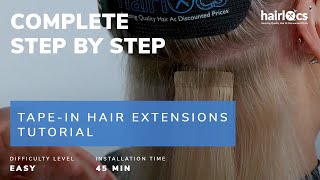 Full Tape-In Hair Extensions Tutorial - Installation, Station Prep & Tips By Stacy From Hairlocs
