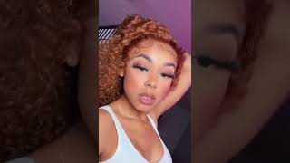 Beautiful And Creative Hd Curly Lace Front Wig!!! #Shorts #Wigneehair #Short