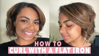 How To: Flat Iron Curls On Short Hair | Detailed Step-By-Step Tutorial