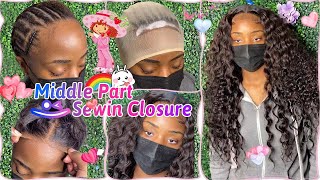 Tutorial Lace Closure Sew In Weave X Frontal Method! Perfect Curls Look Ft. Ulahair