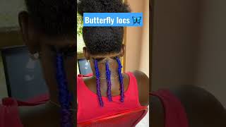 Butterfly Locs  #Shorts #Viralvideo #Braidtutorial #Viralshorts #Butterflylocstutorial