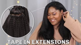 Install Tape In Hair Extensions At Home Ft Curlsqueen