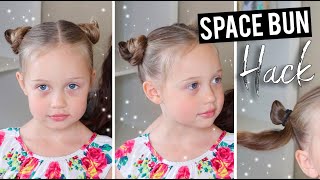 Space Buns Hack - Quick, Easy & Symmetrical Every Time
