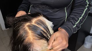 Very Detailed| How To Pluck Your Lace Frontal Like A Pro!!!| Aliexpress Full Lace Wig