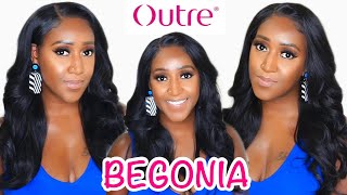 Glueless Human Hair Dupe!  Outre Melted Hairline Hd Lace Frontal Wig – Begonia