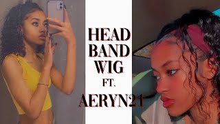 Headband Wig Installation + Unpackaging | Aeryn21