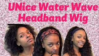 The Easiest Wig Install Ever! | Unice Water Wave Headband Wig