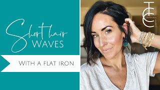 Short Hair Waves Tutorial Using A Flat Iron