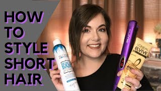 How I Style My Short Hair | Flat Iron Waves + My Favorite Styling Products!