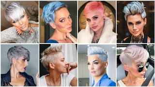 Women Best Short Coloured Pixie Haircut Ideas 50 | Latest Short Haircut