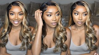 Affordable Blonde Highlight Wig! Full Install (No Plucking, No Bleach, Pre-Colored) | Megalook