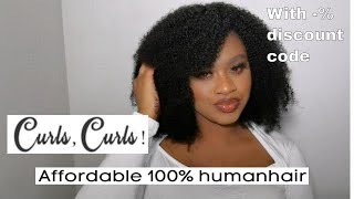 Headband Wig | Kinky Curls Human Hair Wig | Very Affordable & Looks Like My Real Hair | Curlscurls