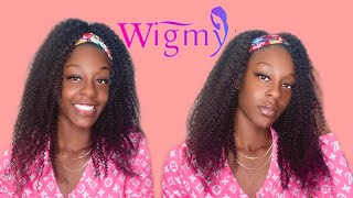 Affordable Kinky Curly Headband Wig $42.19| Ft.Wigmy Hair