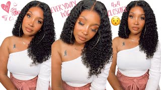Start To Finish| Melted Curly Wave Middle Part 5X5 Lace Closure| Ft. Unice Hair