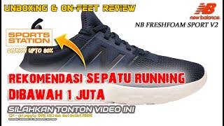 Unboxing & Review On Feet New Balance Fresh Foam Sport V2 Lace Running Shoes (100% Original & Resmi)