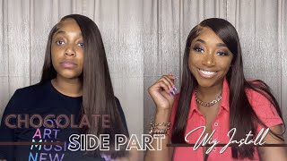 Chocolate Side Part Closure Wig Install | Alipearl Hair