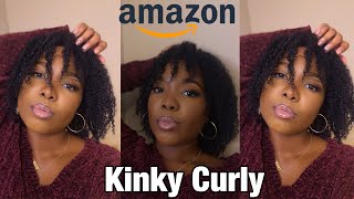 Kinky Curly Natural Hair Amazon Headband Wig| 100% Human Hair| Ft. Msfan Hair Company